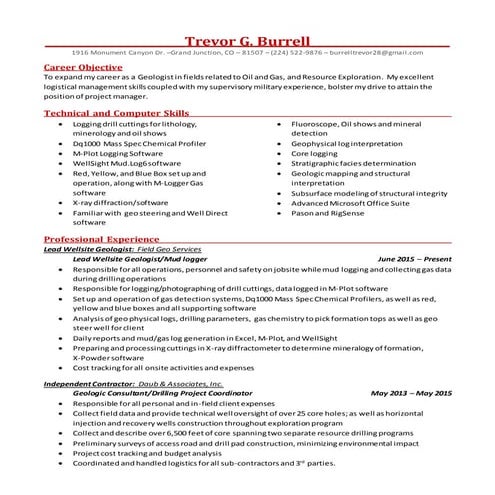 Trevor's Resume 2016 O