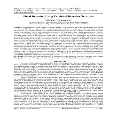 Flood Detection Using Empirical Bayesian Networks