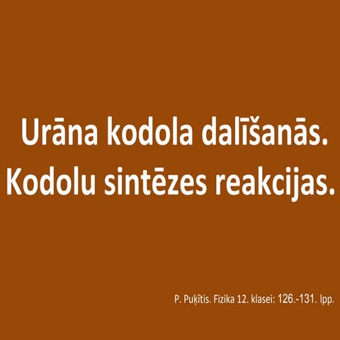 Kodolreakcijas