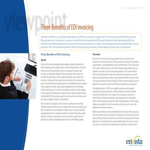 W241_3 Benefits of EDI Invoicing Viewpoint