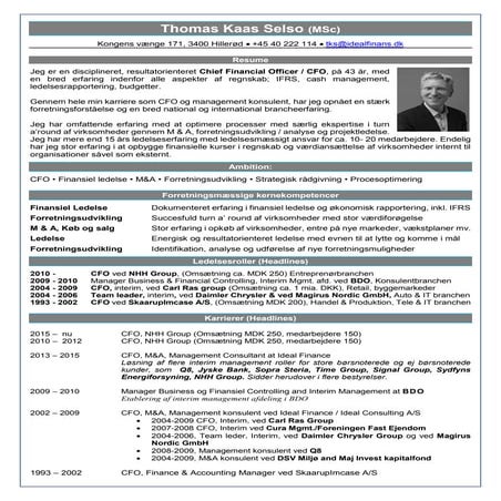 Thomas Selso CV 2017 Dansk | PDF