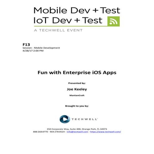 Fun with Enterprise iOS Apps