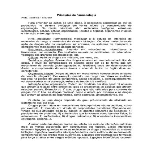 Princípios da Farmacologia