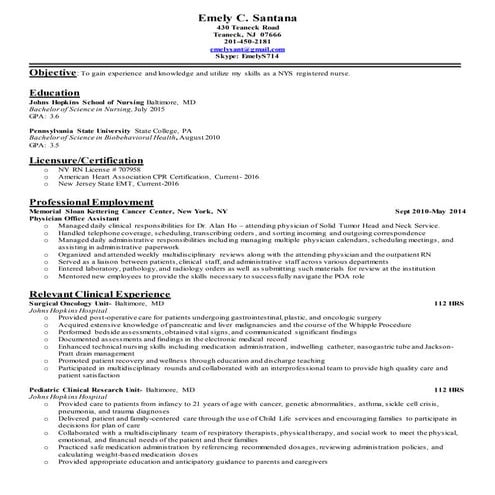 Emely Santana-Resume