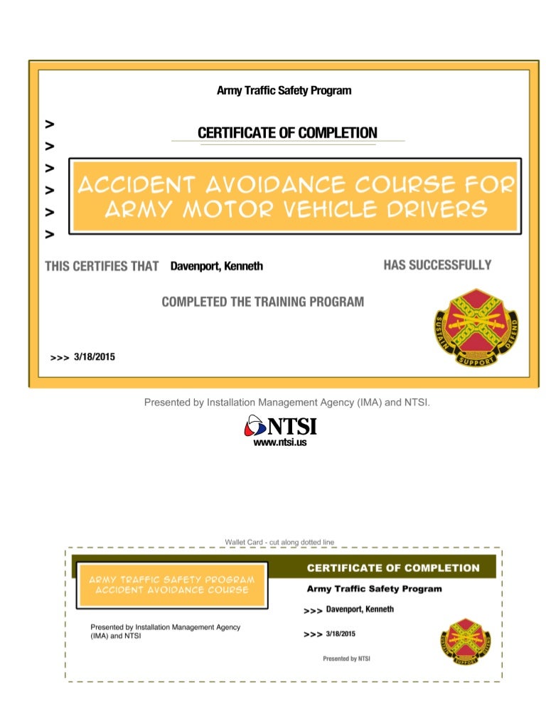 accident avoidance course army ACCIDENT AVOIDANCE COURSE ARMY MOTOR VEHICLE DRIVERS accident avoidance course army ACCIDENT AVOIDANCE COURSE ARMY MOTOR VEHICLE DRIVERS