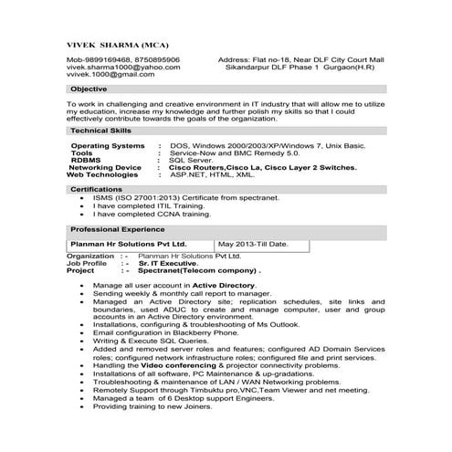 VINAY CV | DOC