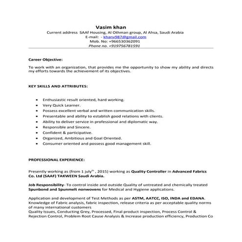 prashant resume | DOC