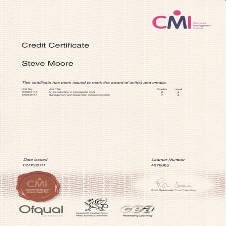 CMI Level 4 Certificate in Management Leadership | PDF