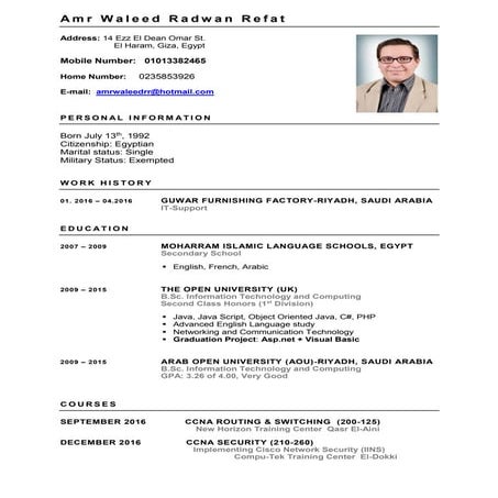 Amr cv | DOC