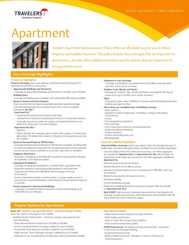 Fact Sheet Apartment