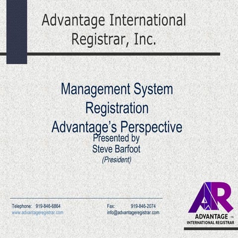 Advantage Overview Barfoot