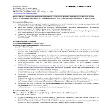 PRASHANT SHRIVASTAVA-CV