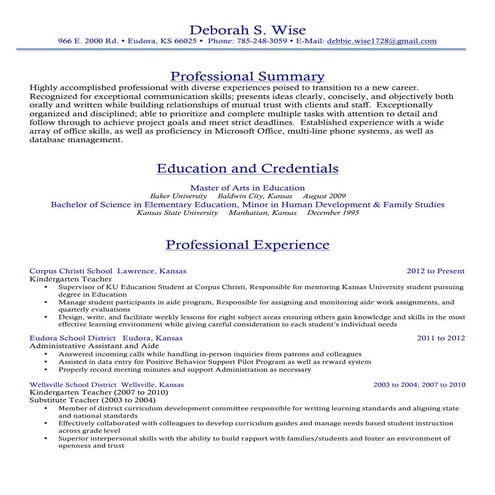 LinkedIn Resume