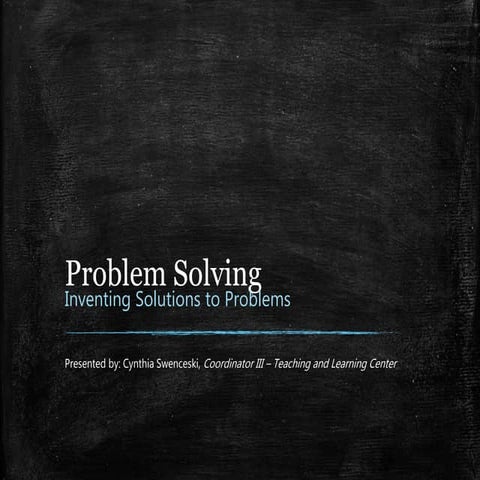 Problem Solving | PPT