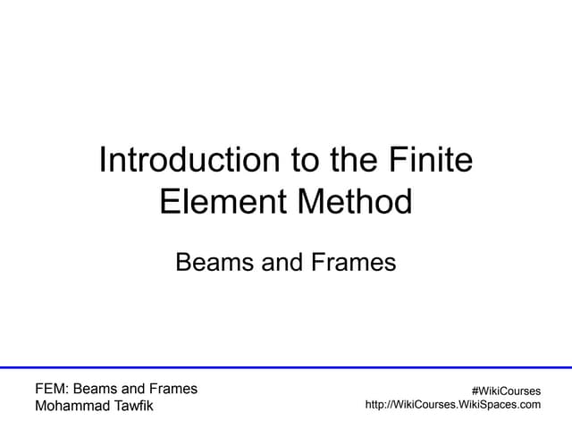 FEM: Beams