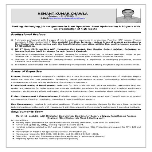 HEMANT Resume 2015