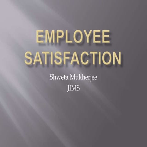 Motivation in Job satisfaction
