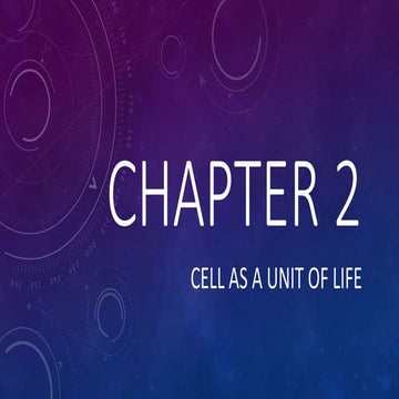 Form 1 Chapter 2- Cell as a Unit of Life