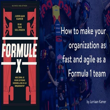 How to make your organization as fast and agile as a Formula 1 team