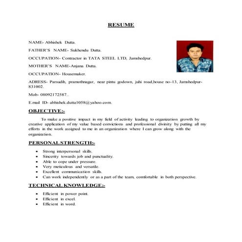 resume upload