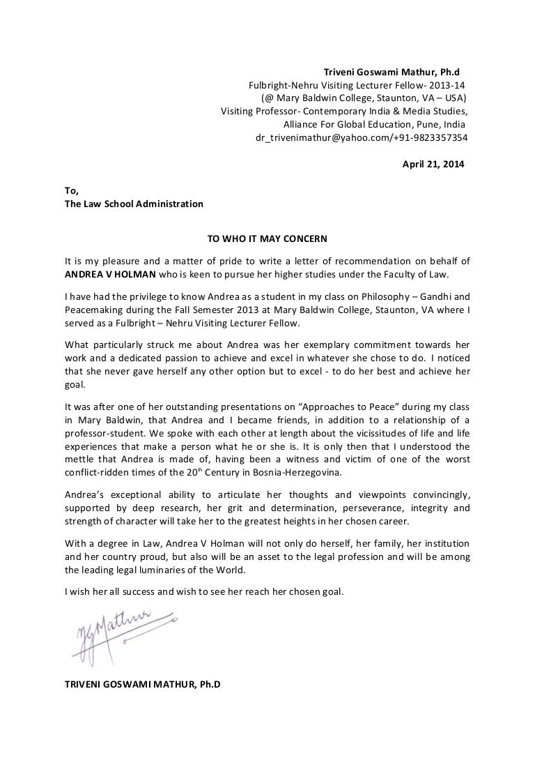 dr mathur recommendation letter holman cover letter for academic job