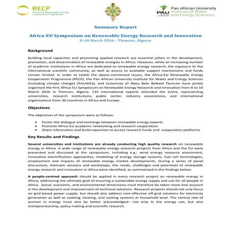 RECP_Symposium_summary report and participants list_final