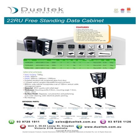 Data Racks and Cabinets