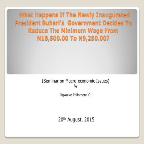 Minumu wage ppt 20-8-15