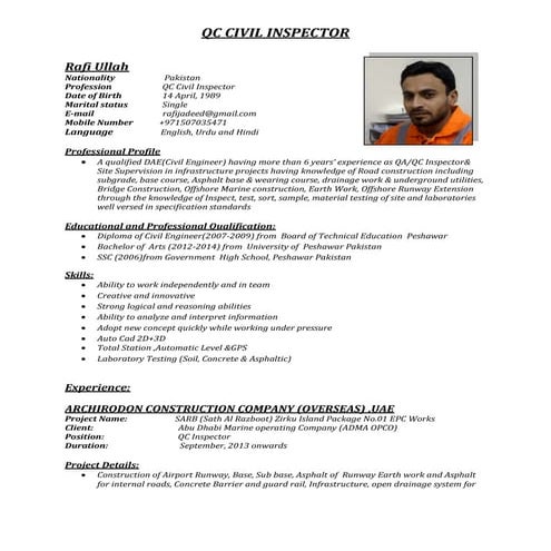 CV of Rafi jadeed01 | PDF