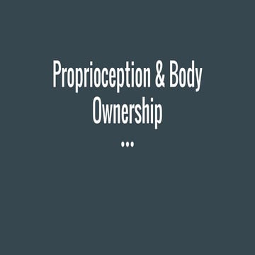 -Proprioception