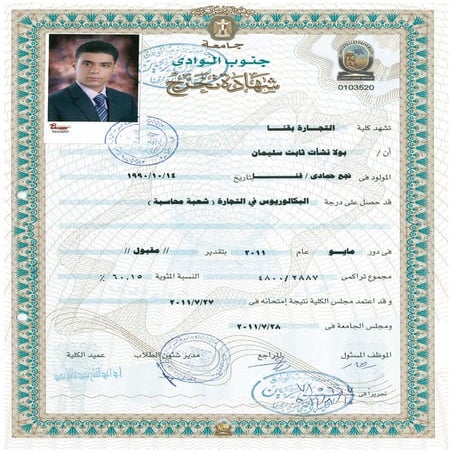 شهادة التخرج