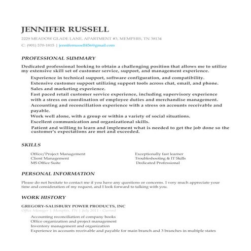 JenniferRussell_Resume