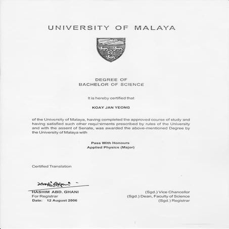 Degree of Bachelor of Science | PDF