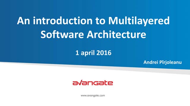 An Introduction to Multilayered Software Architecture