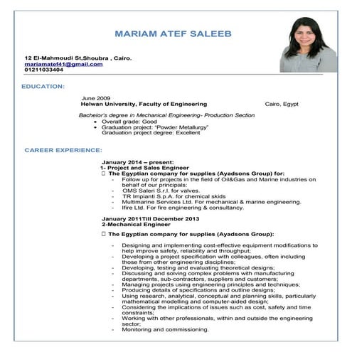 Mariam cv