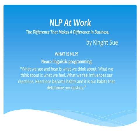 NLP At Work PPT