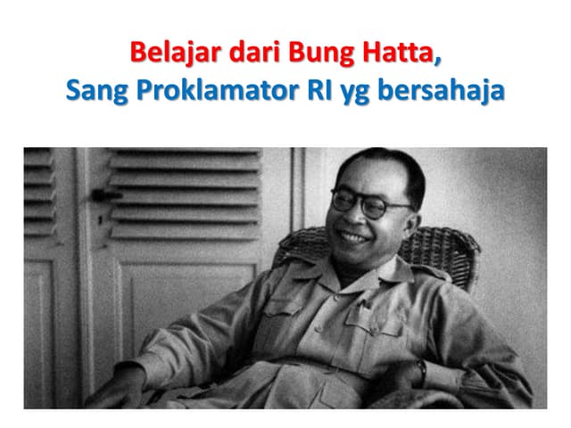 Belajar dari Bung Hatta