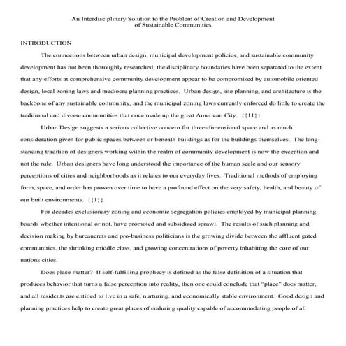 An Interdisciplinary Solution to the Problem of Creation and Development