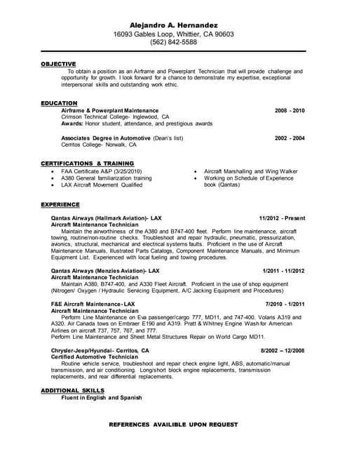 Alex resume and transcript