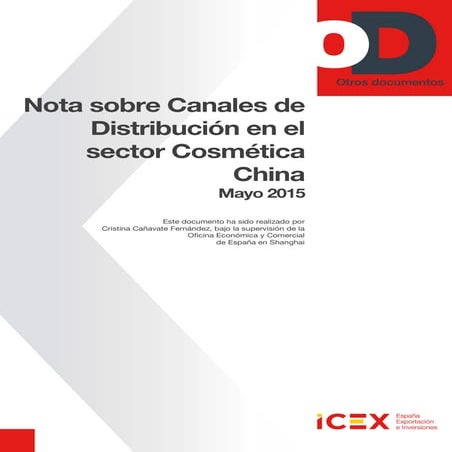 Estudio de canales de distribución del sector cosmética en China