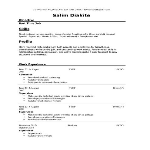 SD Resume