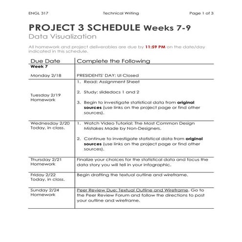 F2 f project3_schedule_engl317_spring2019