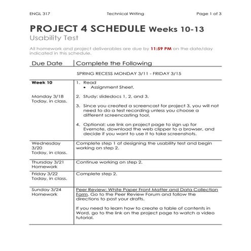 F2 f project4_schedule_engl317_spring2019