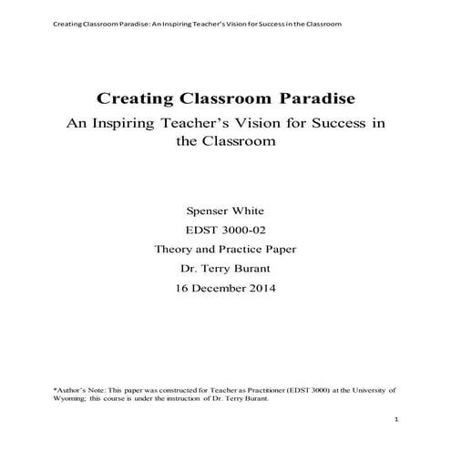 Theory and Practice Paper