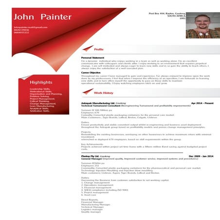 CV John Painter