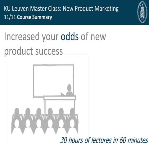 New Product Marketing: Increase your odds of new product success...30 hours o...