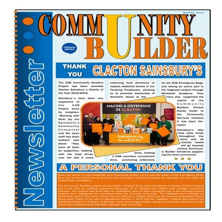 2016 Community Builders Newsletter - 1 doc | PDF