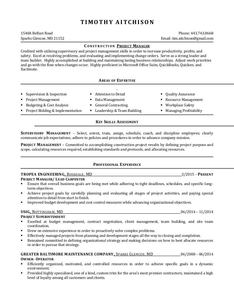 managerial resume managerial resumes