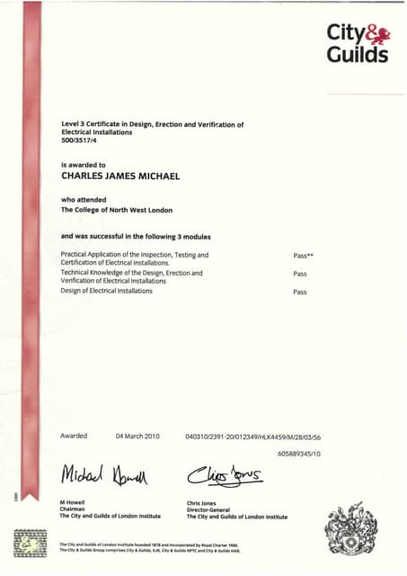 Higher National Certificate in electrical engineering | PDF