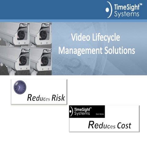 TimeSight Video Lifecycle